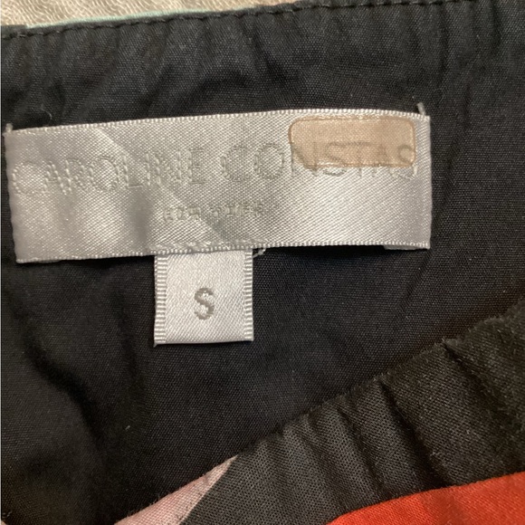 Caroline Constas Ruffle Rainbow Stripe Gown Maxi Dress in Black Multi - Picture 9 of 9